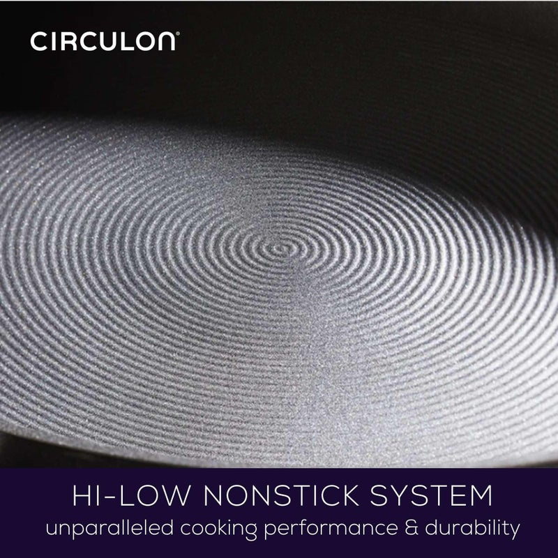 Circulon 83905 Radiance [hard anodized] Nonstick Frying pan set / Skillet Set - 8.5 Inch and 10 Inch, Gray - Image 4